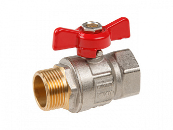 Кран шаровый 3/4" нар.-вн. бабочка PN40 AV Engineering (AVE093034)