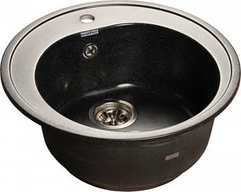 Мойка GRANFEST Rondo GF-R510 (d510) черная 308 круглая 