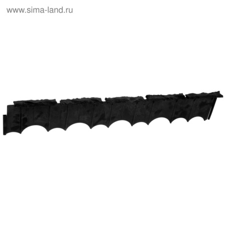 Бордюр 75х13х2см чёрный, "Камешки" 1427960