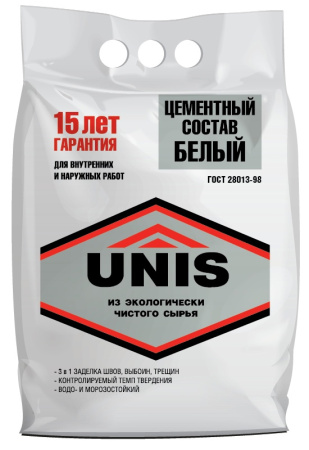 Цемент белый  5кг. ЮНИС