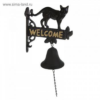 Колокол с кошкой WELCOME 885481