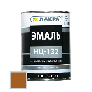 Эмаль НЦ-132КП С красная 0.7 кг