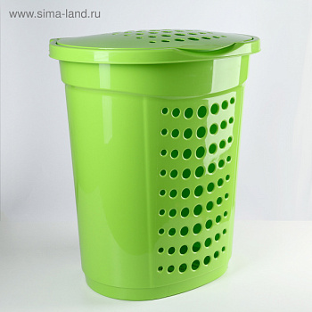 Корзина для белья 60л. цвет оливковый 4355035