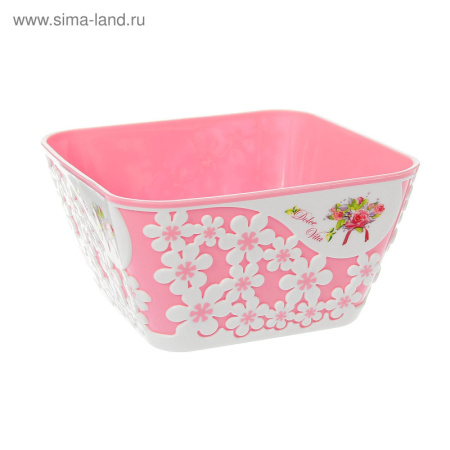 Салатник 1л "Дольче Вита"   розово -белый   1325309