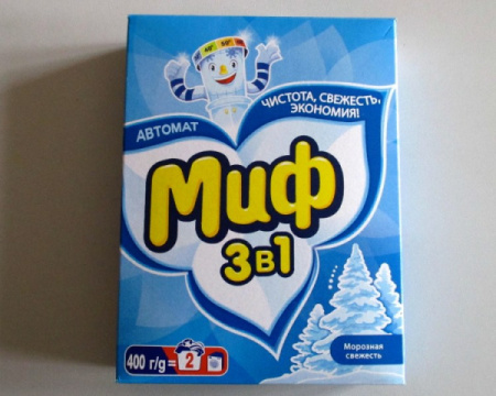 Стиральный порошок МИФ автомат 4кг Морозная свежесть 3в1