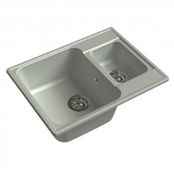 Мойка композитная GRANFEST QUARZ GF-Z 09  1.5-чаша 620*480  (серый) 444894