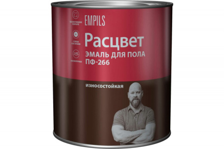 Эмаль "РАСЦВЕТ" для пола золотисто-коричневая 1.9 кг