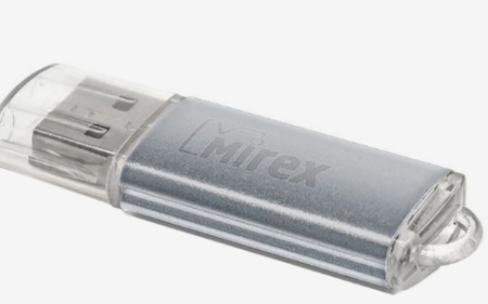Флешка Mirex UNIT SILVER, 32 ГБ, USB 2.0, чтение до 25 Мб/с, запись до 15 Мб/с, / 2891051