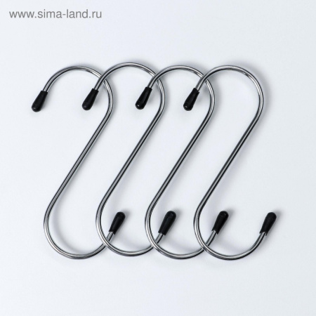 Набор крючков для рейлинга, d=3 см, 4 шт /2506462
