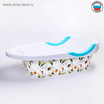 Ванна детская "Рыбки" 89 см., цвет белый /4530996