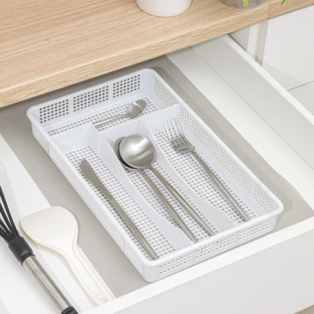 Лоток для столовых приборов Darel plastic, цвет мрамор /3277407
