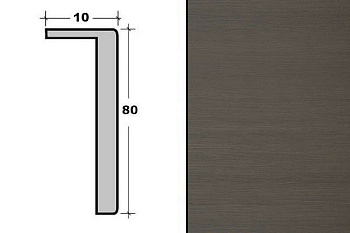 Наличник телескопический прямой 10*80*2150 Грей Кроскут