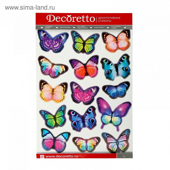 Наклейки Decoretto "Вечерние бабочки" 35х50см 1225737
