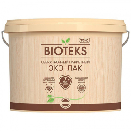 Лак-эко Паркетный сверхпрочный BIOTEKS LD полуматовый 5л.