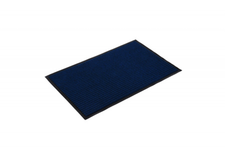 Коврик влаговпитывающий, ребристый  50*80 см "VORTEX", синий /22082