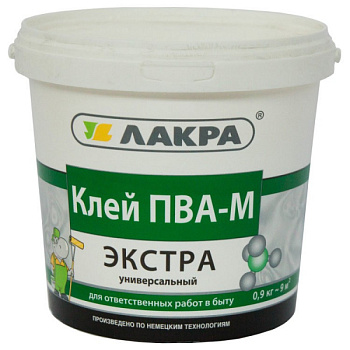 Клей ПВА-М Универсал Экстра 0,9кг Л-С