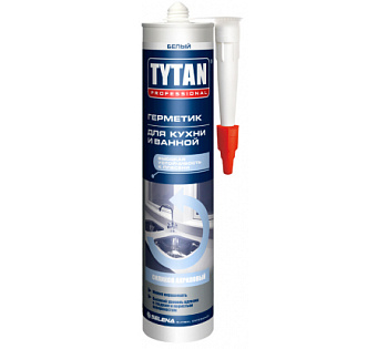 Tytan Professional Герметик Силиконакриловый для кухонь и ванн белый 310мл/26067