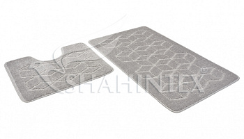 НАБОР КОВРИКОВ Д/В SHAHINTEX РР 50*80+50*50 002 СЕРЫЙ 50/814336