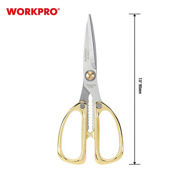 Ножницы цельнометаллические 185мм WORKPRO/WP214022