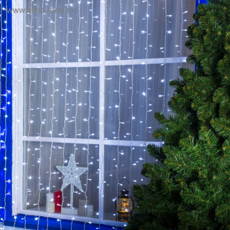 Гирлянда «Занавес» 2 × 3 м, свечение белое, 220 В /1080210