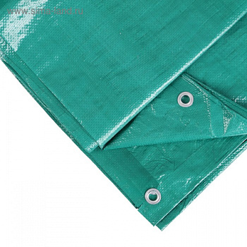 Тент защитный, 15 × 3 м, плотность 120 г/м², зелёный/серебристый/3391293