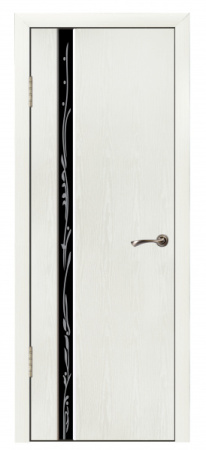 Дверь Веста 01 Беленый дуб 600х2000 стекло 01 