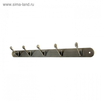 Вешалка 5-ти местная (арт.309), цвет бронза/857075