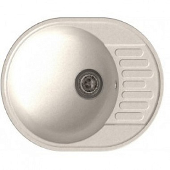 Мойка композитная GRANFEST QUARZ GF-Z58  чаша+крыло 620*480  (белый)  444886