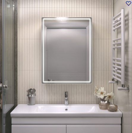 Шкаф навесной Geometry Comfort 600 с зеркалом, VIGO