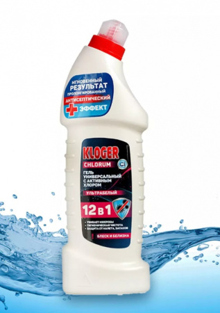 Клогер для сантехники гель Ультра белый 12в1 750мл/15458