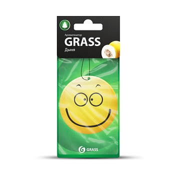 Картонный ароматизатор GRASS "Смайл" (дыня)/ST-0399