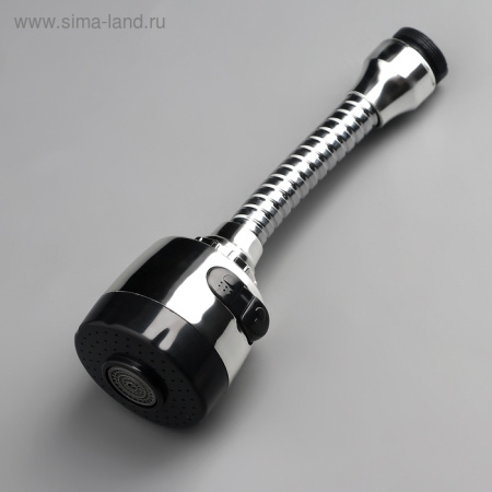 Насадка на кран для экономии воды с изменяемым напором и углом струи, 17 см/ 4552709 