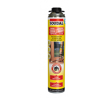 Пена монтажная Soudal Yellow пистолетная 750 мл /113986