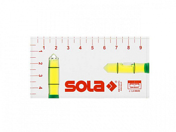 Уровень 95мм 2 глазка акриловый R102 (SOLA) (01616142)