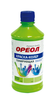 Краска-колер "ОРЕОЛ" тонирующая водно-дисперсионная полиакриловая бирюза 0.725 кг