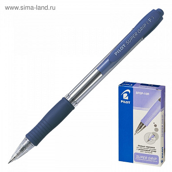Ручка шариковая PILOT SUPERGRIP синяя, BPGP-10R-F-L
