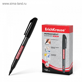 Маркер перманентный 1.0 Erich Krause P-70 черный  37073  1089559