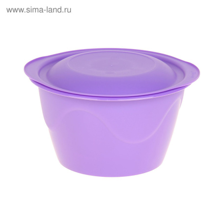 Миска 3л "Чезаре" с крышкой  МИКС 1159799
