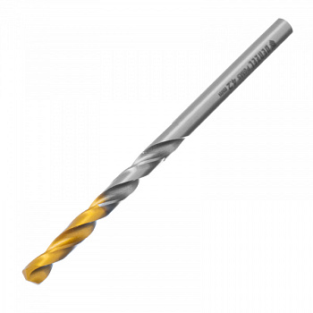Сверло спиральное по металлу 4,2 x 75 мм, Р6М5, Golden Tip Denzel/718230