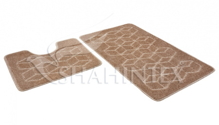 НАБОР КОВРИКОВ Д/В SHAHINTEX РР 60*100+60*50 002 ПЕРЛАМУТР 51/810758