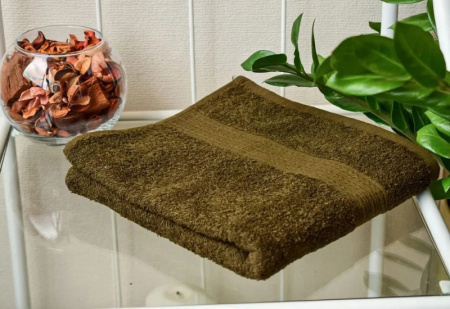 Полотенце махровое 70х140 цвет зеленый /НФ-00009909