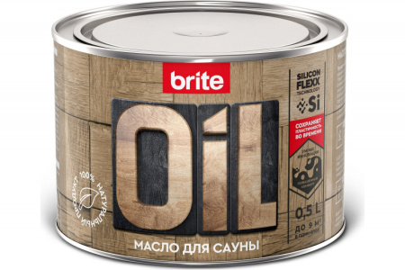 Масло BRITE FLEXX для саун, банка 0,5 л