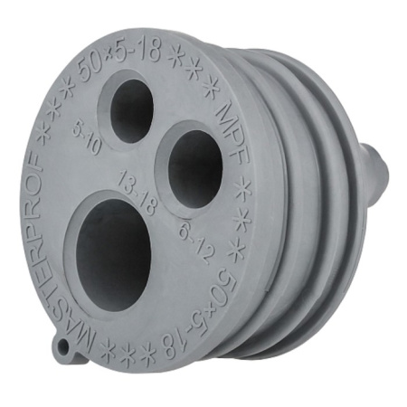 Манжета дренажная MasterProf ИС.131886, d=50 х 5-18 мм, ТЭП, серая /10145567