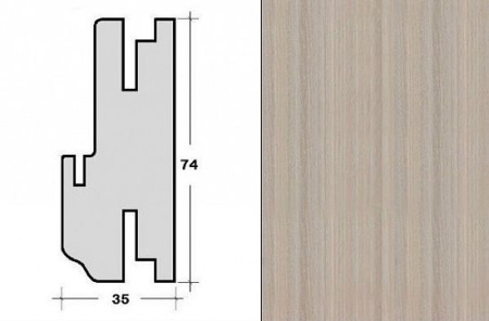 Заготовка телескопическая фигурная 35*74*2070 Орех Пекан
