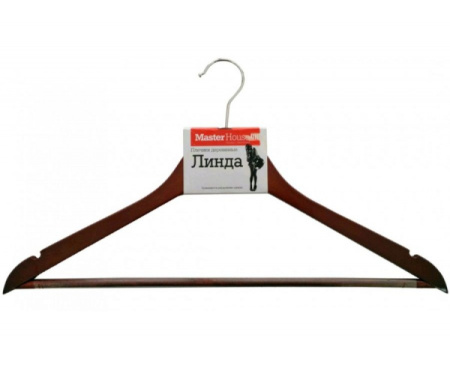 Вешалка-плечики 45см, дерево с антискольз. покрыт. Линда арт.60286 MasterHouse