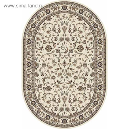 Ковёр овальный Valencia Deluxe d251, размер 80 х 150 см, цвет cream-brown/3955788