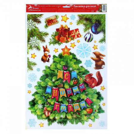 Наклейка для окон "Елочка" 103524