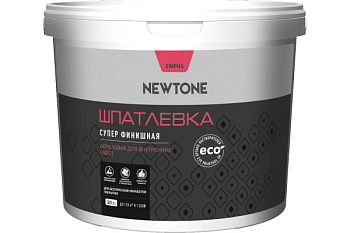 Шпатлевка супер финишная «NEWTONE» водно-дисперсионная полиакриловая для внутренних работ  10 л 16,6
