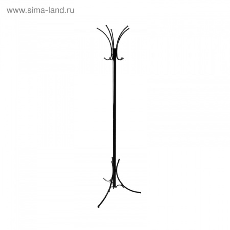 Вешалка напольная «Корона», 63×63×182 см, цвет чёрный/192450