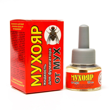 Дополнительный флакон-жидкость от мух "Мухояр", флакон, 30 мл /2320301